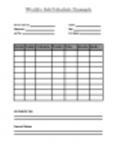 Free download Weekly Job Schedule Example DOC, XLS or PPT template free to be edited with LibreOffice online or OpenOffice Desktop online