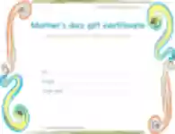 Free download Mothers Day Gift Certificate Template Microsoft Word, Excel or Powerpoint template free to be edited with LibreOffice online or OpenOffice Desktop online