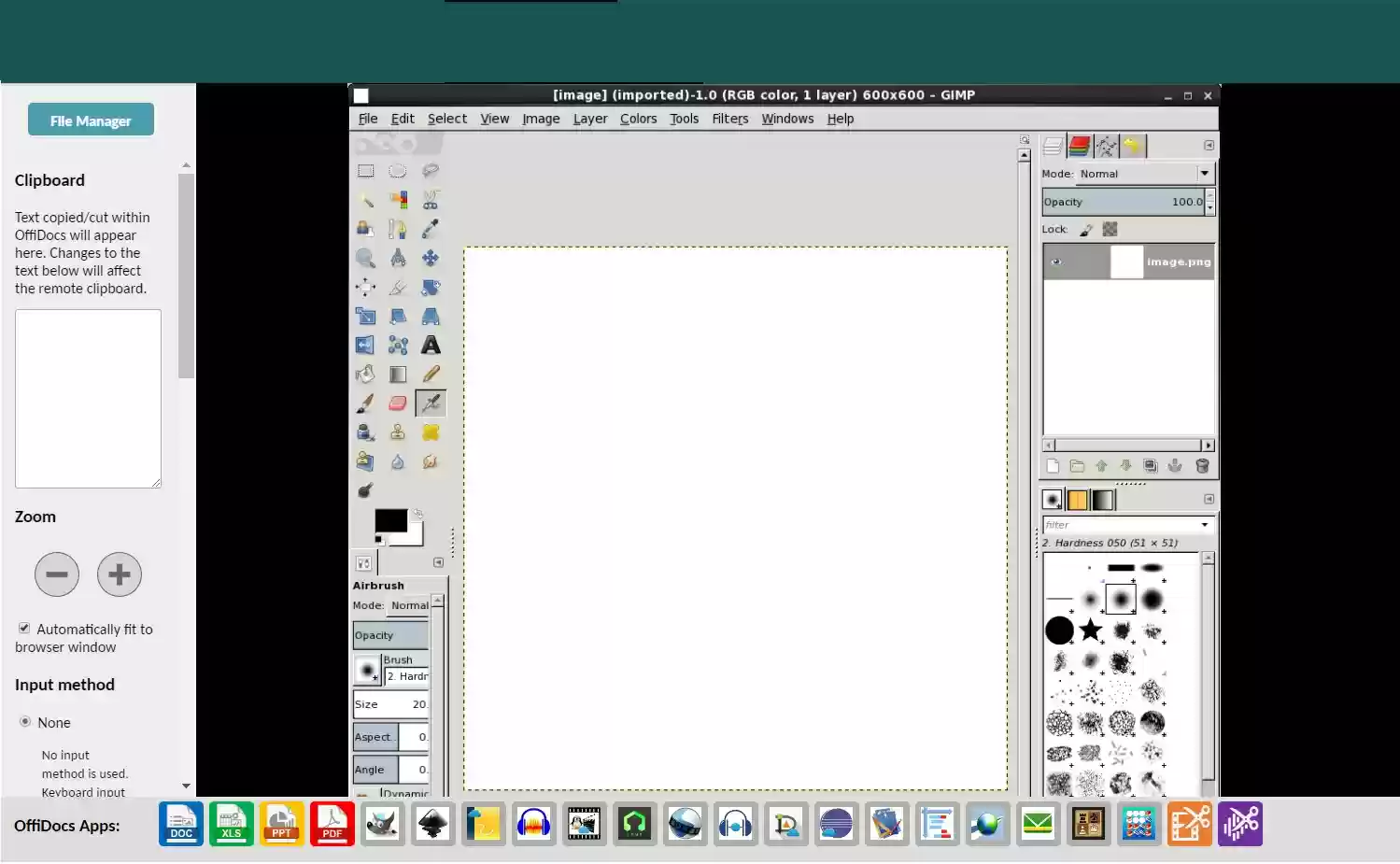 Navigation menubar for OffiDocs apps Navigation menubar for OffiDocs apps