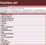 Free download Packing List Template Microsoft Word, Excel or Powerpoint template free to be edited with LibreOffice online or OpenOffice Desktop online