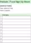 Potluck Sign Up Sheet DOC, XLS or PPT templatets free Free download Potluck Sign Up Sheet DOC, XLS or PPT template free to be edited with LibreOffice online or OpenOffice Desktop online