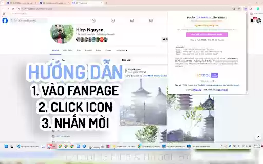 2TOOL Auto Mời FANPAGE trên facebook (mời bạn bè thích trang) from Chrome web store to be run with OffiDocs Chromium online 2TOOL Auto Mời FANPAGE trên facebook (mời bạn bè thích trang) from Chrome web store to be run with OffiDocs Chromium online