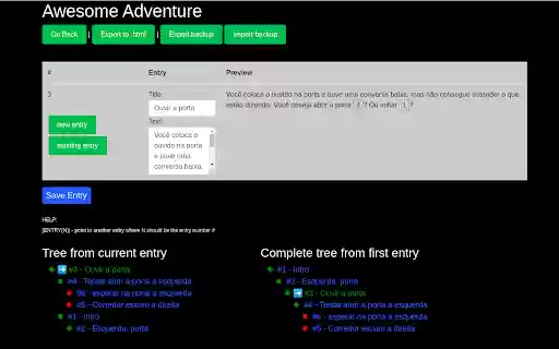 Adventure Book Writer, RPG books. from Chrome web store to be run with OffiDocs Chromium online Adventure Book Writer, RPG books. from Chrome web store to be run with OffiDocs Chromium online