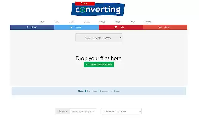 AIFF to WAV Converter from Chrome web store to be run with OffiDocs Chromium online AIFF to WAV Converter from Chrome web store to be run with OffiDocs Chromium online