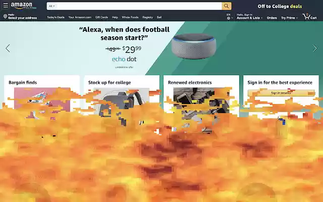 Amazon Is Burning from Chrome web store to be run with OffiDocs Chromium online Amazon Is Burning from Chrome web store to be run with OffiDocs Chromium online