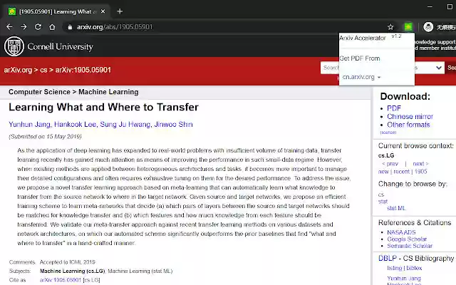 Arxiv Accelerator from Chrome web store to be run with OffiDocs Chromium online Arxiv Accelerator from Chrome web store to be run with OffiDocs Chromium online