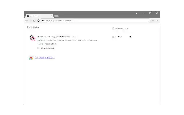 AudioContext Fingerprint Defender from Chrome web store to be run with OffiDocs Chromium online AudioContext Fingerprint Defender from Chrome web store to be run with OffiDocs Chromium online