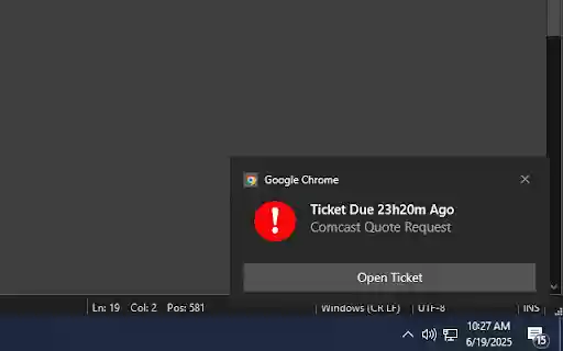 Autotask Alerts from Chrome web store to be run with OffiDocs Chromium online Autotask Alerts from Chrome web store to be run with OffiDocs Chromium online