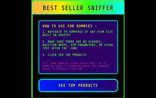 BestSellerSniffer from Chrome web store to be run with OffiDocs Chromium online BestSellerSniffer from Chrome web store to be run with OffiDocs Chromium online