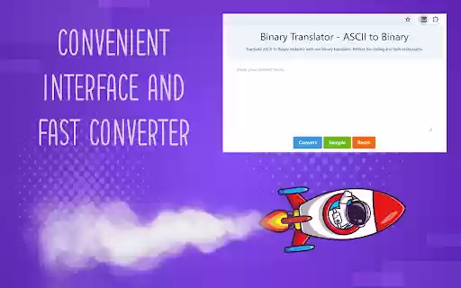 Binary Translator ASCII to Binary from Chrome web store to be run with OffiDocs Chromium online Binary Translator ASCII to Binary from Chrome web store to be run with OffiDocs Chromium online