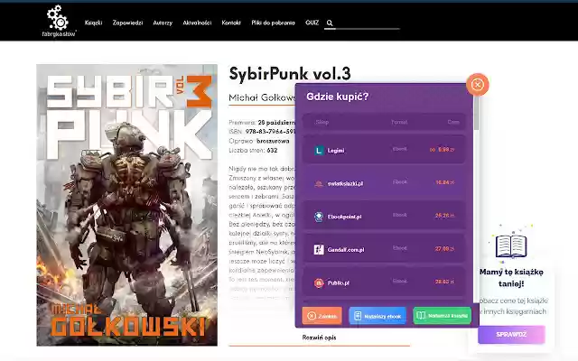 Bindly: Porównywarka cen książek from Chrome web store to be run with OffiDocs Chromium online Bindly: Porównywarka cen książek from Chrome web store to be run with OffiDocs Chromium online