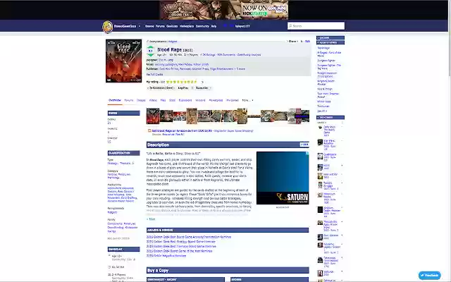 Board Game Geek Classic Theme Extension from Chrome web store to be run with OffiDocs Chromium online Board Game Geek Classic Theme Extension from Chrome web store to be run with OffiDocs Chromium online