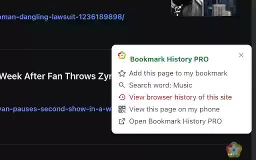 Bookmark History Manager PRO from Chrome web store to be run with OffiDocs Chromium online Bookmark History Manager PRO from Chrome web store to be run with OffiDocs Chromium online