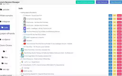 Bookmark Session Manager from Chrome web store to be run with OffiDocs Chromium online Bookmark Session Manager from Chrome web store to be run with OffiDocs Chromium online