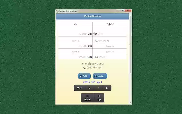 Bridge Scoring from Chrome web store to be run with OffiDocs Chromium online Bridge Scoring from Chrome web store to be run with OffiDocs Chromium online