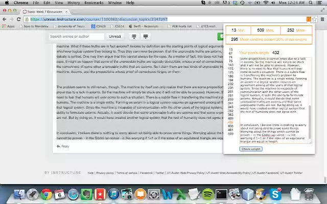 Canvas Discussion Post Length Checker from Chrome web store to be run with OffiDocs Chromium online Canvas Discussion Post Length Checker from Chrome web store to be run with OffiDocs Chromium online