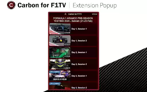 Carbon for F1TV from Chrome web store to be run with OffiDocs Chromium online Carbon for F1TV from Chrome web store to be run with OffiDocs Chromium online