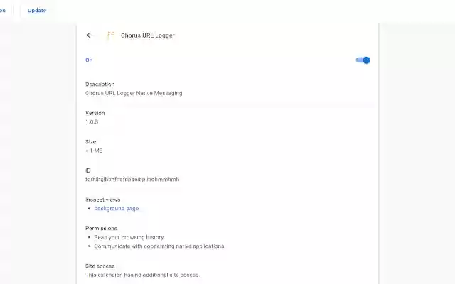 Chorus URL Logger from Chrome web store to be run with OffiDocs Chromium online Chorus URL Logger from Chrome web store to be run with OffiDocs Chromium online
