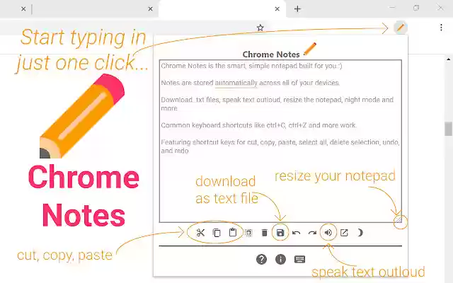 Chrome Notes from Chrome web store to be run with OffiDocs Chromium online Chrome Notes from Chrome web store to be run with OffiDocs Chromium online