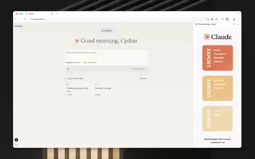Claude Magic Export from Chrome web store to be run with OffiDocs Chromium online Claude Magic Export from Chrome web store to be run with OffiDocs Chromium online