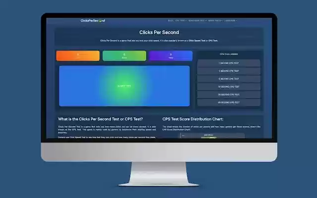 ClicksPerSecond CPS Test | Click Speed Test from Chrome web store to be run with OffiDocs Chromium online ClicksPerSecond CPS Test | Click Speed Test from Chrome web store to be run with OffiDocs Chromium online
