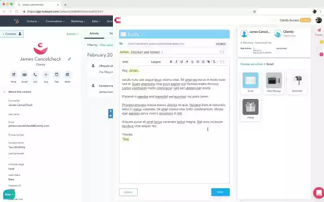 Cliently for HubSpot (staging) from Chrome web store to be run with OffiDocs Chromium online Cliently for HubSpot (staging) from Chrome web store to be run with OffiDocs Chromium online