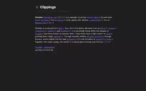 Clipsidian from Chrome web store to be run with OffiDocs Chromium online Clipsidian from Chrome web store to be run with OffiDocs Chromium online