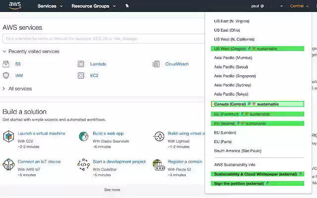 Cloud Sustainability Console from Chrome web store to be run with OffiDocs Chromium online Cloud Sustainability Console from Chrome web store to be run with OffiDocs Chromium online