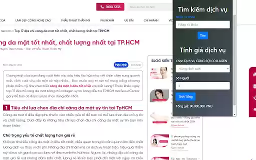 Căng da mặt from Chrome web store to be run with OffiDocs Chromium online Căng da mặt from Chrome web store to be run with OffiDocs Chromium online