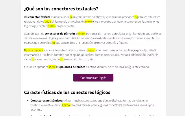 Conectores Textuales from Chrome web store to be run with OffiDocs Chromium online Conectores Textuales from Chrome web store to be run with OffiDocs Chromium online