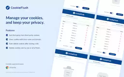CookieFlush from Chrome web store to be run with OffiDocs Chromium online CookieFlush from Chrome web store to be run with OffiDocs Chromium online