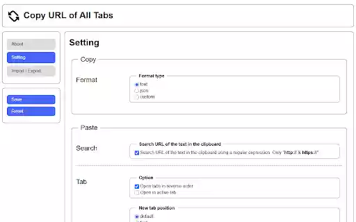 Copy URL of All Tabs from Chrome web store to be run with OffiDocs Chromium online Copy URL of All Tabs from Chrome web store to be run with OffiDocs Chromium online