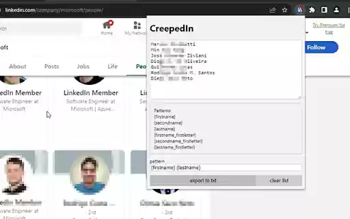 CreepedIn from Chrome web store to be run with OffiDocs Chromium online CreepedIn from Chrome web store to be run with OffiDocs Chromium online