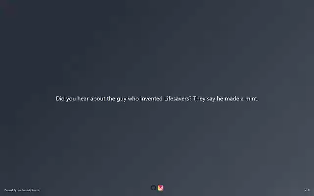 Dad joke from Chrome web store to be run with OffiDocs Chromium online Dad joke from Chrome web store to be run with OffiDocs Chromium online