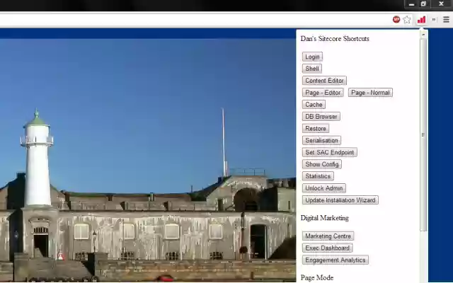Dans Sitecore Shortcuts from Chrome web store to be run with OffiDocs Chromium online Dans Sitecore Shortcuts from Chrome web store to be run with OffiDocs Chromium online