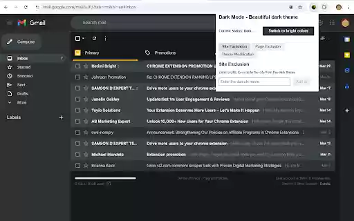 Dark Mode Beautiful dark theme from Chrome web store to be run with OffiDocs Chromium online Dark Mode Beautiful dark theme from Chrome web store to be run with OffiDocs Chromium online