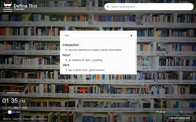 Define This from Chrome web store to be run with OffiDocs Chromium online Define This from Chrome web store to be run with OffiDocs Chromium online