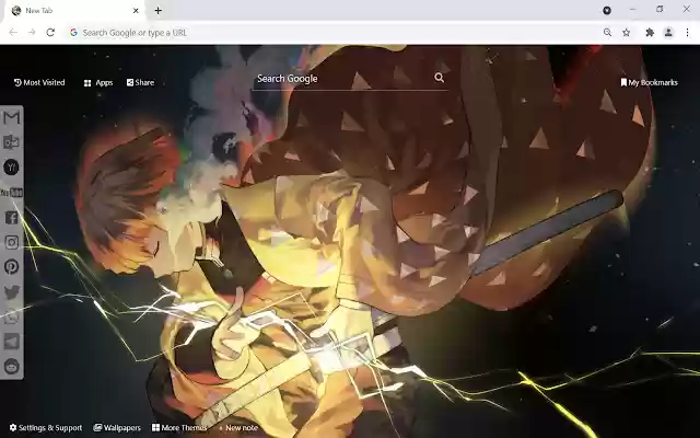 Demon Slayer Zenitsu Wallpaper from Chrome web store to be run with OffiDocs Chromium online Demon Slayer Zenitsu Wallpaper from Chrome web store to be run with OffiDocs Chromium online
