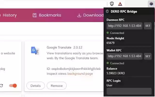 Dero RPC Bridge from Chrome web store to be run with OffiDocs Chromium online Dero RPC Bridge from Chrome web store to be run with OffiDocs Chromium online