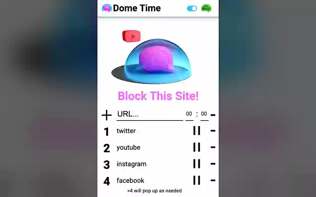 Dome Time from Chrome web store to be run with OffiDocs Chromium online Dome Time from Chrome web store to be run with OffiDocs Chromium online