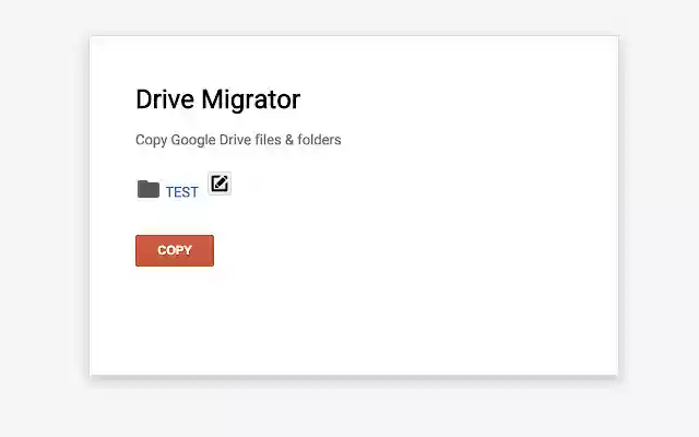 Drive Migrator from Chrome web store to be run with OffiDocs Chromium online Drive Migrator from Chrome web store to be run with OffiDocs Chromium online