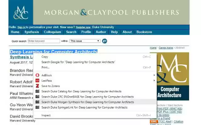 Duke Library Morgan Synthesis Search from Chrome web store to be run with OffiDocs Chromium online Duke Library Morgan Synthesis Search from Chrome web store to be run with OffiDocs Chromium online