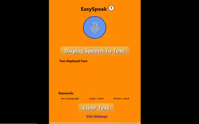 EasySpeak from Chrome web store to be run with OffiDocs Chromium online EasySpeak from Chrome web store to be run with OffiDocs Chromium online