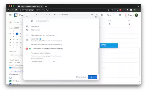Envoy for Google Calendar (EU) from Chrome web store to be run with OffiDocs Chromium online Envoy for Google Calendar (EU) from Chrome web store to be run with OffiDocs Chromium online