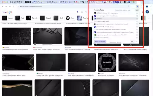 Favorite Tabs from Chrome web store to be run with OffiDocs Chromium online Favorite Tabs from Chrome web store to be run with OffiDocs Chromium online