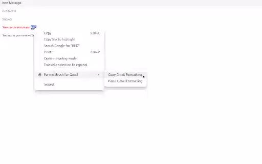 Format Brush for Gmail from Chrome web store to be run with OffiDocs Chromium online Format Brush for Gmail from Chrome web store to be run with OffiDocs Chromium online