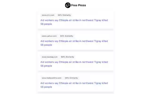 Free Press from Chrome web store to be run with OffiDocs Chromium online Free Press from Chrome web store to be run with OffiDocs Chromium online