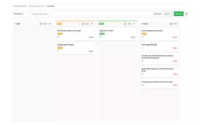 Gitlab Issues Time In Lane (GITIL) from Chrome web store to be run with OffiDocs Chromium online Gitlab Issues Time In Lane (GITIL) from Chrome web store to be run with OffiDocs Chromium online