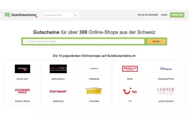 GuteGutscheine.ch from Chrome web store to be run with OffiDocs Chromium online GuteGutscheine.ch from Chrome web store to be run with OffiDocs Chromium online