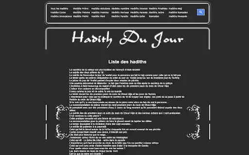 HadithDuJour Dark Theme from Chrome web store to be run with OffiDocs Chromium online HadithDuJour Dark Theme from Chrome web store to be run with OffiDocs Chromium online